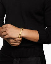 Pyramid Cuff Bracelet in 18K Yellow Gold, 9.3mm